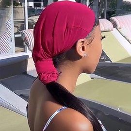 Hair Sleeves for Locs Women | Long Dreadlock Hair Cover,Breathable Stretchy Wrap with Elastic Bands for Bunny Home Wig Travel Salon Braids Girls Women