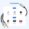 ANDAPA Divisor de Audio y micrófono(21CM), Adaptador de Auriculares 3.5mm