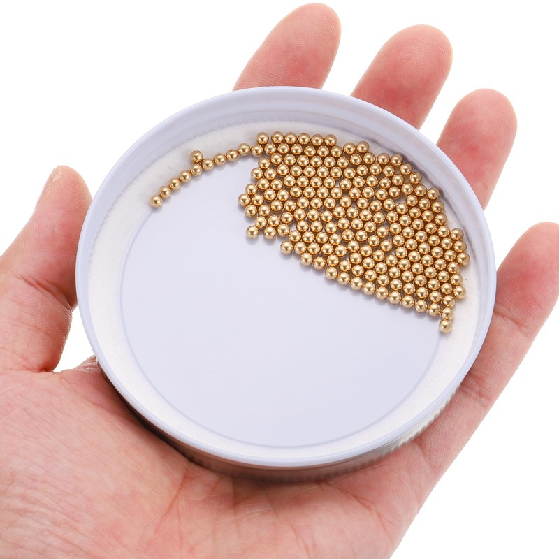 sourcing map 50pcs Precision Solid Brass Bearing Balls 3mm Industrial