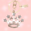 Bling Bling Crystal White Queen Crown Keychain Creative Packaging Design