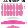 16 hojas de calcomanías de esmalte de uñas completas para