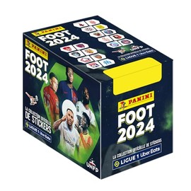 Panini Fußball 2024 Ligue 1 Uber Eats Box mit 50 Hüllen
