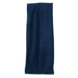 Bling Online 7cm Wide School Colour Bandeaux Elasticated Headband. (Navy Blue)
