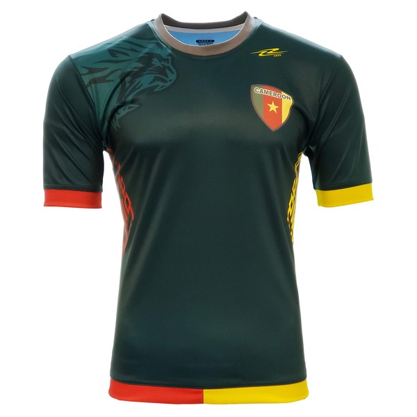 Cameroon Fan Jersey Arza Design for Men Color Green (Medium)