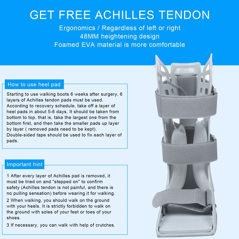 Walker Brace Achilles Boot Breathable Short Broken Toe Fracture Foot