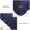 PiccoCasa Brushed Ruffle Pillowcases Soft Breathable Pillow Cases with Envelope
