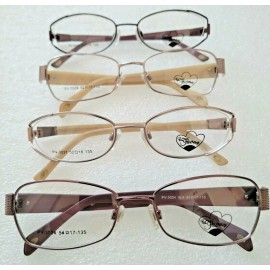 Private Label Wholesale Bulk Lot 4 Designer Women Clear Lens Spectacle Optical Eyeglass Frames