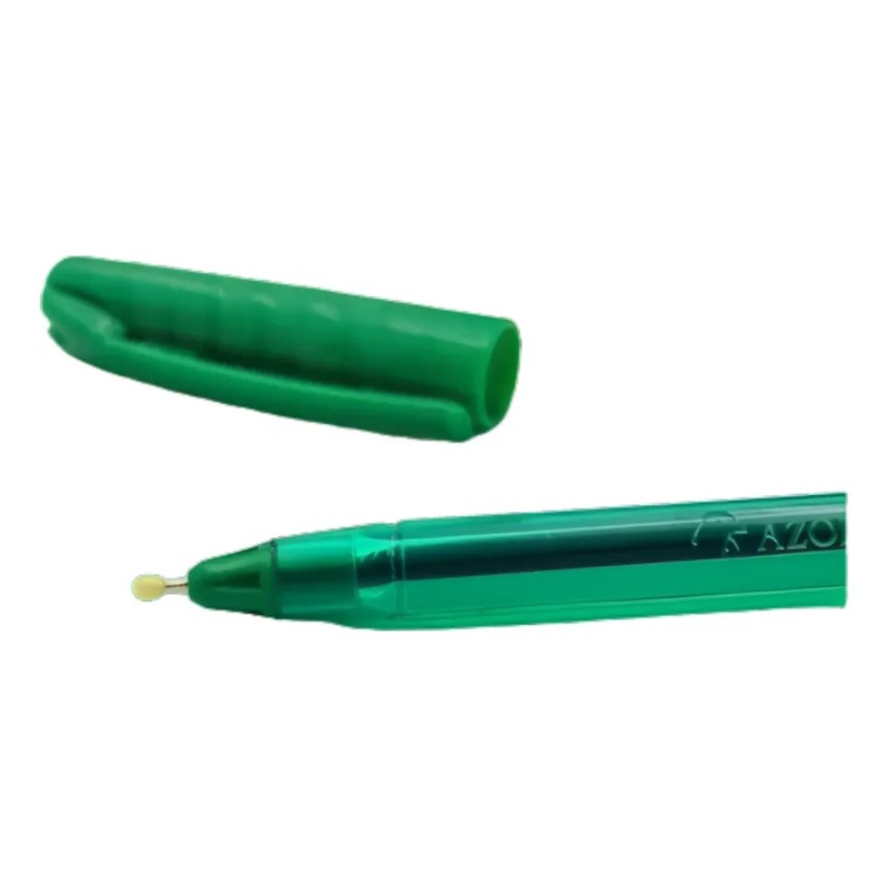 Bolígrafo Azor Pinpoint Verde Punto Aguja 0.7mm 12pzs