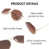 JOOX Polarized Aviator Sunglasses for Women Men, UV400 Protection Lens