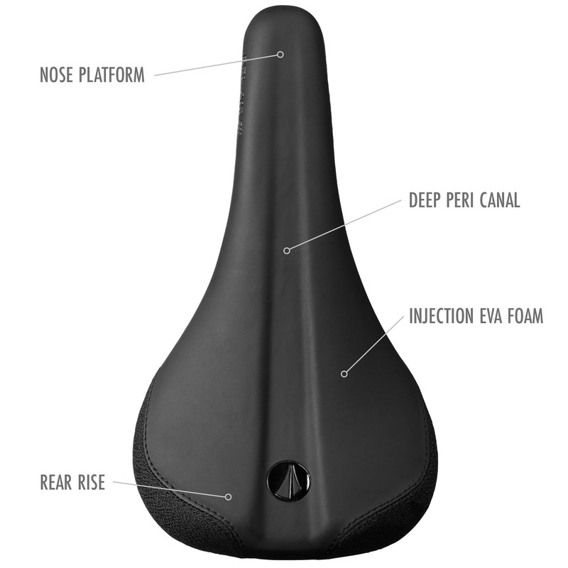 BEL AIR 3.0 TRADITIONAL LUX-ALLOY RAIL SADDLE Black Top/Black Base