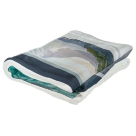 Northwest Art Mall Newport Oregon Orca Pod Puget Sound Ultra Fleece Bed Sofa Travel Cozy Blanket from Illustration by Artist Mike Rangner 50" x 60".