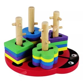 J.H. Company Catarina Rompecabeza Madera Didactico Juguete M-082