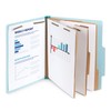 Blue Summit Supplies Light Blue Classification Folders, 3 Dividers, Letter