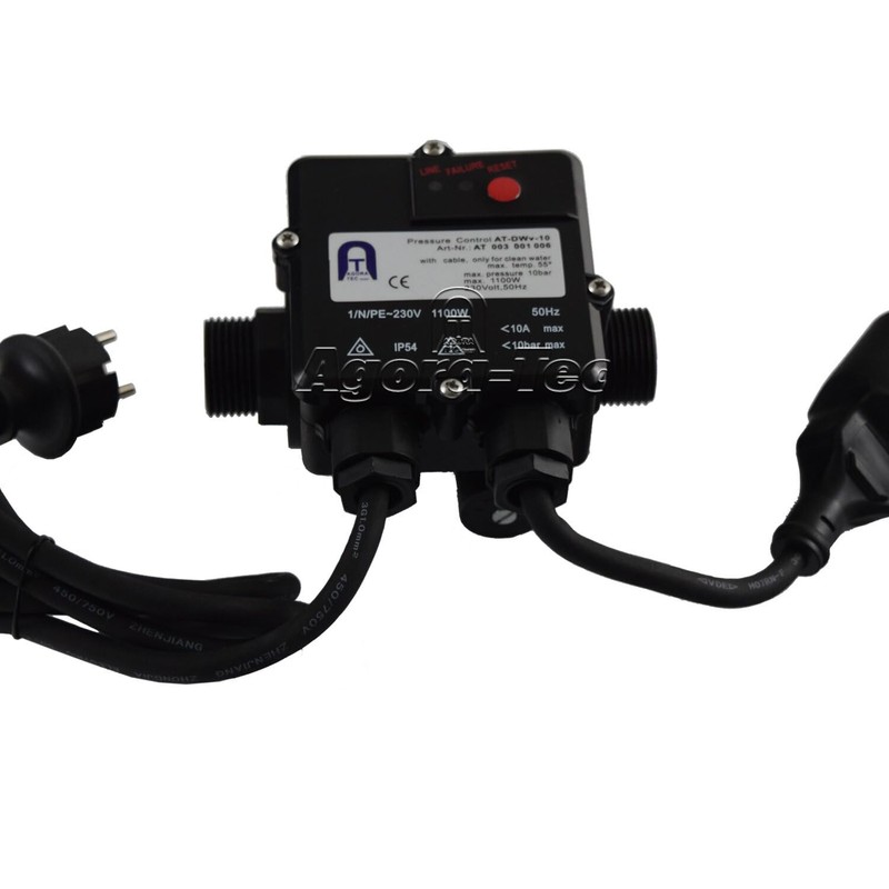 Agora-Tec at 003 001 006 at-dwv-10 Pressostat Cable for Pump