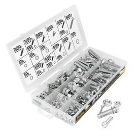Tradespro 240 Piece Zinc Metric Nut and Bolt Assortment - 836344