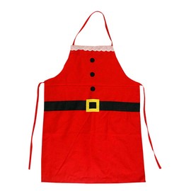 PRETYZOOM Christmas Apron Santa Polyester Kitchen Aprons for Baking and Cooking (Adult Size)
