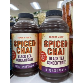 Trader Joe's 2 Packs Trader Joe’s Spiced Chai Black Tea Concentrate 16 FL OZ Each Pack