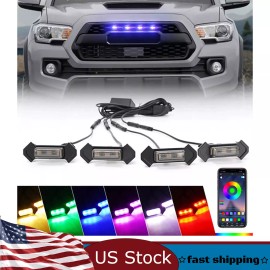 Unbranded RGB Front LED Grille/Raptor Lights Kit For 2016-2019 Tacoma TRD PRO