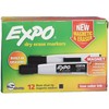 EXPO Magnetic Dry Erase Marker with Eraser, Chisel Tip, Black,