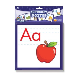 Junior Learning: Rainbow Phonics: Alphabet Poster - Images Representing Letters of The Alphabet, Can Be Used As Flash Cards, Learning Kids Ages 4+