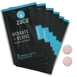 Zaca Recovery Chewable Supplement | Remedy for Hangovers, Exercise, Travel & Altitude | Vegan & Gluten Free | Mixed Berry, 6 Packs = 12 Tablets by Zaca