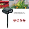 Ultrasonic Animal Repeller Solar Powered Cats Dogs Mouse Repellent for