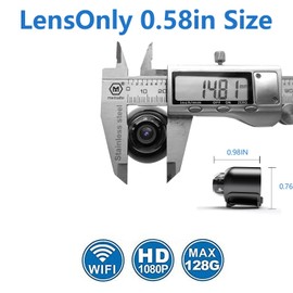 Small Wireless WiFi IP Camera,HD1080P Portable Mini Camera with Video Recording Live Feed,Baby Monitor,Nanny Cam,with Night Vision, Motion Detection,Cloud Storage for Security with iOS Android APP