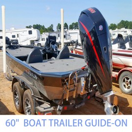SUONE 60" Boat Trailer Guides,2*UPVC Boat Trailer Guides Poles Kits,Ocean Specific 2 * 316L Stainless Steel Trailer Post Guide on Anti seawater Corrosion,for Boats, Trailers,Kayaks,Canoes,Ski Boats