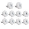 Aoktorkit 10Pcs 26mm Drawer Roller Plastic Pulley Drawer Replacement Wheels