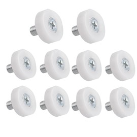Aoktorkit 10Pcs 26mm Drawer Roller Plastic Pulley Drawer Replacement Wheels for Furniture