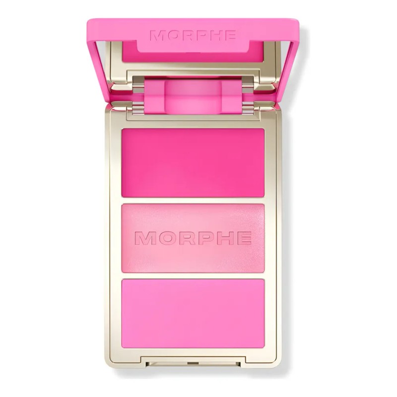 Morphe Rubor Cheek Thrills Multi-finish Face Trio Tono Del Maquillaje
