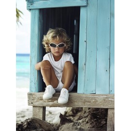 Laemzinv 2 Bulk Futuristic Y2k Kids Sunglasses for Little Girls Boys, 2000S Toddler Wrap Around Shades with Lightweight Frame, 100% UV 400 Protection Sunnies for Children Age 3-8 LA050 C2