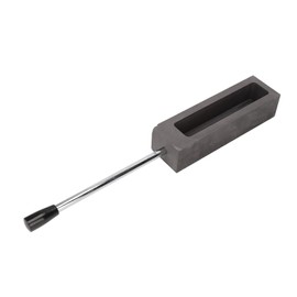 Ingot Graphite Mould Long Handle Graphite Fused Gold 6.6 Lb Silver 3.5 Lb Universal Molds for Smelting Metal