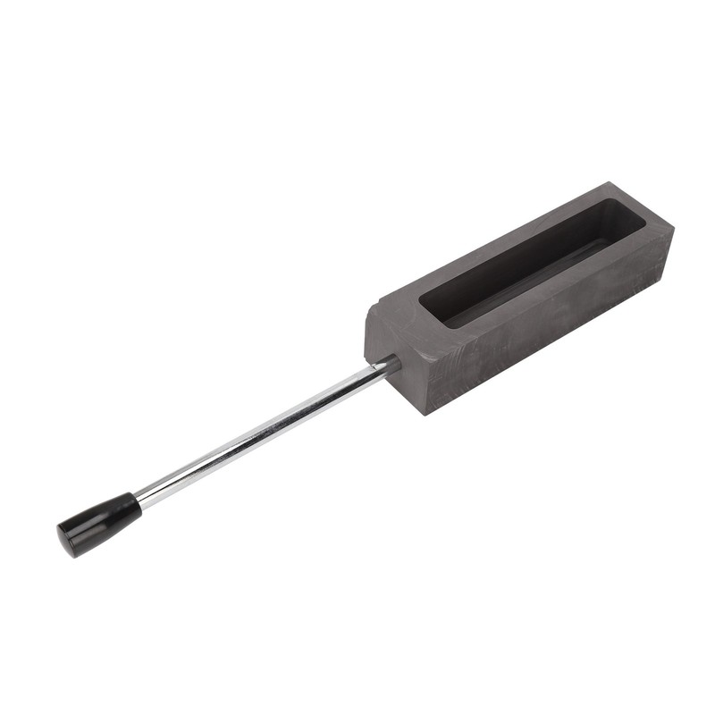 Ingot Graphite Mould Long Handle Graphite Fused Gold 6.6 Lb