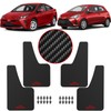 XUKEY Carbon Pattern Universal Fender Mud Guards Mud Flaps Black