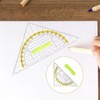YDHfdc Set Square Made of Plastic Set of 10 Flexible