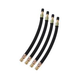 Partuto 4pcs Flexible Dual Valve Stem Extender Pipes 8.3" for Car Truck RV Replacement