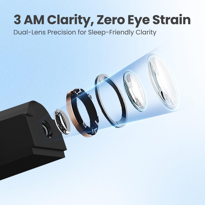 Newentor Projection Alarm Clock, 2-in-1 Weather Station for Bedroom Ceiling,