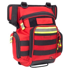 ELITE BAGS - EMT Pouch Thigh Bag | Red | Large Volume | for Extensive Equipment