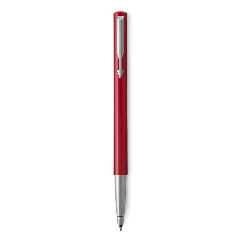 Parker Vector Premium Rollerball Pen - Red Barrel with Chrome