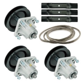 Deck Rebuild Kit for Cub Cadet LT1045 42" Models, 3 Spindle Assembly 618-0660 918-0625B, 3 Blades 177-2144 742-0611 742-04125, 122" Belt 754-04153 954-04153