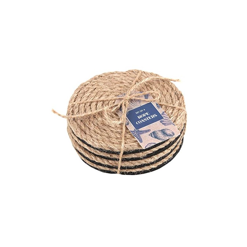 Something Different CO_18222 Coaster Set | Coastal Charm Rope |