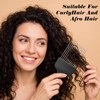 4Pcs Metal Hair Pick Steel Teeth Afro Comb Metal Picks