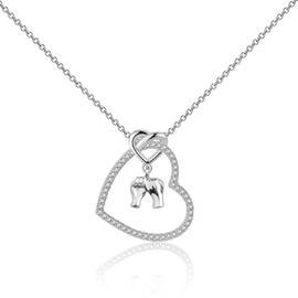 LQRI Maid of Honor Proposal Gift Pinky Promise Charm Maid of Honor Necklace Bridesmaid Jewelry Maid Of Honor Bestie Gift (silver-2)