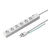 Sanwa Supply TAP-N3625N Power Strip, 3P, 6 Socks, 6.5 ft