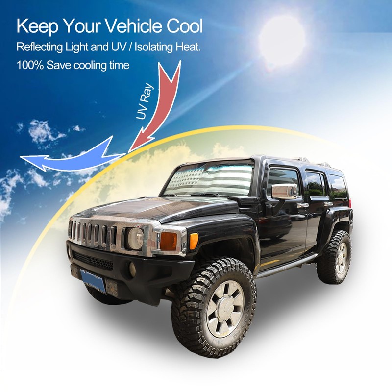 Windshield Sunshade for Hummer H3 2005-2009 Accessories Front Window Sun