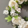 Artificial Peony Wreath Rattan Silk Cloth Simulation Decorative Front Door