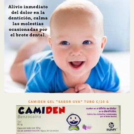 Camiden Gel 10g Benzocaína Para Encías Bebe