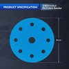 SpeTool 125mm 9 Holes 60 Pack 400 Grit Heavy Duty