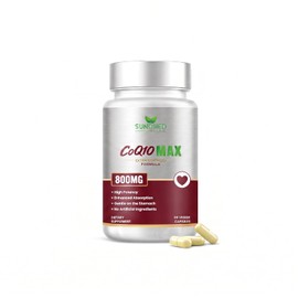 Sundhed Natural - CoQ10 Max 800 mg - Suplemento Alimenticio con Coenzima Q10 - 60 Cápsulas Veganas